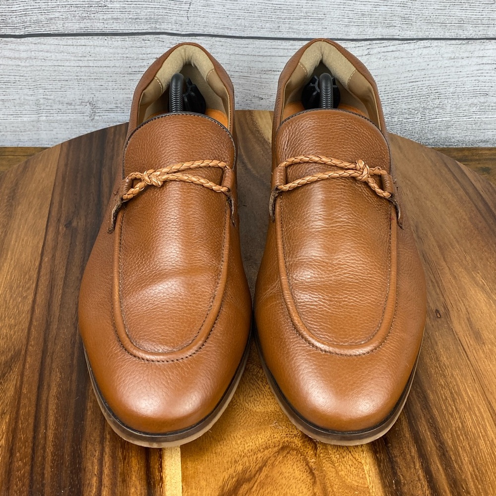 Thomas & Vine Finegan Cognac Genuine Leather Loafer Men’s Shoe Size 12